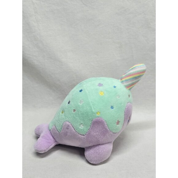 Tasty Peach Studios Pastel Lollipop NOMWHAL 9” Narwhal Whale Plush 2021 Stuffed - Picture 2 of 8